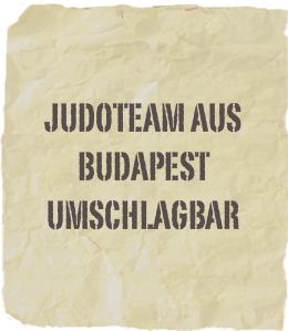 Judoteam aus Budapest umschlagbar 